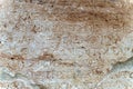 Ancient Greek antique text and inscriptions on the stone wall of the temple. Ancient Greek culture, alphabet and writing Royalty Free Stock Photo