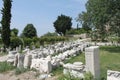 Ancient Greek architecture ruins. Rock column Architecture. Ephesus, SelÃÂ§uk, Turkey.