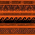 Ancient Greek border ornaments, meanders