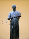 The Bronze Charioteer of Delphi, Delphi Archaeological Museum, Greece Royalty Free Stock Photo