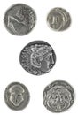 Ancient Greek Coins Royalty Free Stock Photo