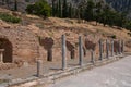 The ancient Greek column in Delphi, Greece Royalty Free Stock Photo