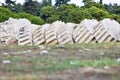 Ancient greek column segments Royalty Free Stock Photo