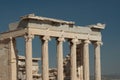 Ancient greek columns at the Parthenon Royalty Free Stock Photo