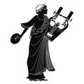 Ancient Greek god . Royalty Free Stock Photo