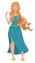 Aphrodite ancient greek goddess isolated female character