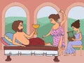 Ancient greek hedonist funny cartoon