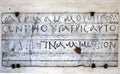 Ancient greek inscription Royalty Free Stock Photo