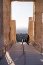 Ancient Greek marble pillar in Athens