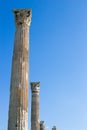 Ancient Greek marble pillar in Athens Royalty Free Stock Photo