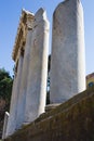 Ancient Greek marble pillar in Athens Royalty Free Stock Photo