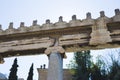 Ancient Greek marble pillar in Athens Royalty Free Stock Photo