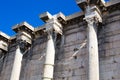 Ancient Greek marble pillar in Athens Royalty Free Stock Photo