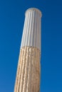 Ancient Greek marble pillar in Athens Royalty Free Stock Photo
