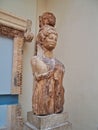 Ancient Greek Marble Sculpture, Female Figure, Delphi Museum, Greece