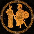 Ancient Greek myth Perseus and Andromeda