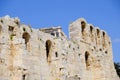 Theatre of Herodes Atticus and the Parthenon, Athens, Greece Royalty Free Stock Photo
