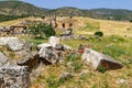 The ancient Greek and Roman city of Hierapolis Royalty Free Stock Photo