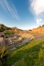 Greek Roman Theater in Taormina - Sicily Italy