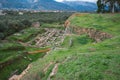 Ancient Greek ruins at the archaeological place at Sparta, Gree