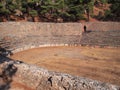 Ancient Greek Stadium, Delphi, Greece Royalty Free Stock Photo