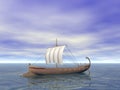 Ancient Greek Ship Royalty Free Stock Photo