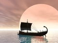 Ancient Greek Ship Royalty Free Stock Photo