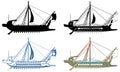 The Ancient Greek Ship Illustration Isolated Vector Royalty Free Stock Photo