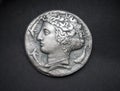 Ancient Greek silver coin from Syracuse