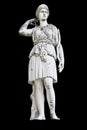 Ancient Greek statue showing Goddess Athena Royalty Free Stock Photo