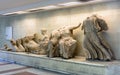 Ancient Greek statues inside Acropolis metro station in Athens, Greece Royalty Free Stock Photo