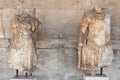 Ancient greek statues of the personifications of Odyssey greece Royalty Free Stock Photo