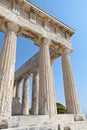 Ancient Greek temple at Aegina, Greece Royalty Free Stock Photo