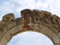 Ancient greek temple bow Royalty Free Stock Photo