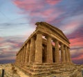 Ancient Greek temple of Concordia (V-VI century BC), Valley of the Temples, Agrigento, Sicily Royalty Free Stock Photo