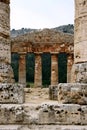 Ancient Greek temple. Detail. Royalty Free Stock Photo