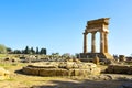 Ancient Greek Temple of the Dioscuri Royalty Free Stock Photo