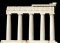 Ancient Greek temple isolated