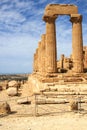 Ancient Greek temple of Juno in Agrigento, Sicily, Italy Royalty Free Stock Photo