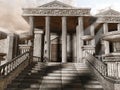 Ancient Greek temple Royalty Free Stock Photo