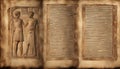 Ancient Greek text. Ancient Greek is the language of the empire of Alexander Royalty Free Stock Photo
