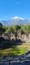 Ancient Greek theater in Faselis. Turkey. Royalty Free Stock Photo