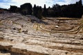 Ancient Greek theater in Syracuse Neapolis, Sicily, Italy Royalty Free Stock Photo