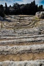 Ancient Greek theater in Syracuse Neapolis, Sicily, Italy Royalty Free Stock Photo