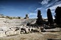 Ancient Greek theater in Syracuse Neapolis, Sicily, Italy