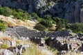 Ancient Greek Theatre, Sanctuary of Apollo, Delphi, Greece Royalty Free Stock Photo