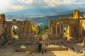 Ancient Greek theatre in Taormina, Sicily