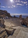 Ancient Greek theatre under Parthenon temple