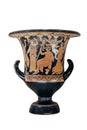 Ancient Greek vase isolated on white background Royalty Free Stock Photo