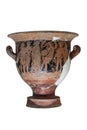 Ancient Greek vase isolated on white background Royalty Free Stock Photo